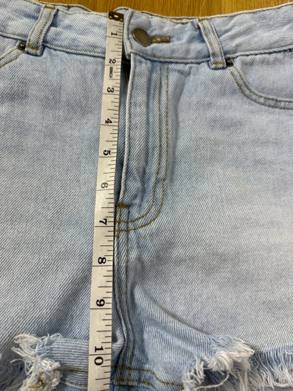 Dr. Denim Denim Shorts High-Rise Light Wash Distressed Cutoff Women’s Size 25